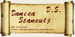 Danica Stančulj vizit kartica